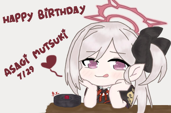 Asagi Mutsuki bday art